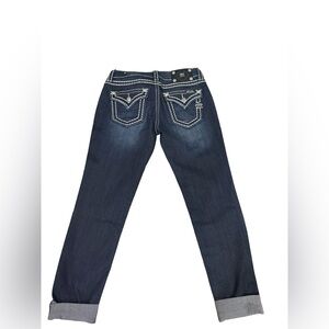 Miss Me Hailey Skinny Jeans Women’s Size 27 Dark Wash Embellished Pocket